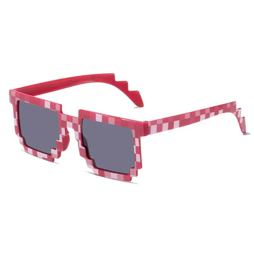 Fashion Party Disco Mosaic Sunglasses Novel Funny Pixelated Mosaic Glasses Halloween Cosplay Cool Sun Glasses for Adults Teens