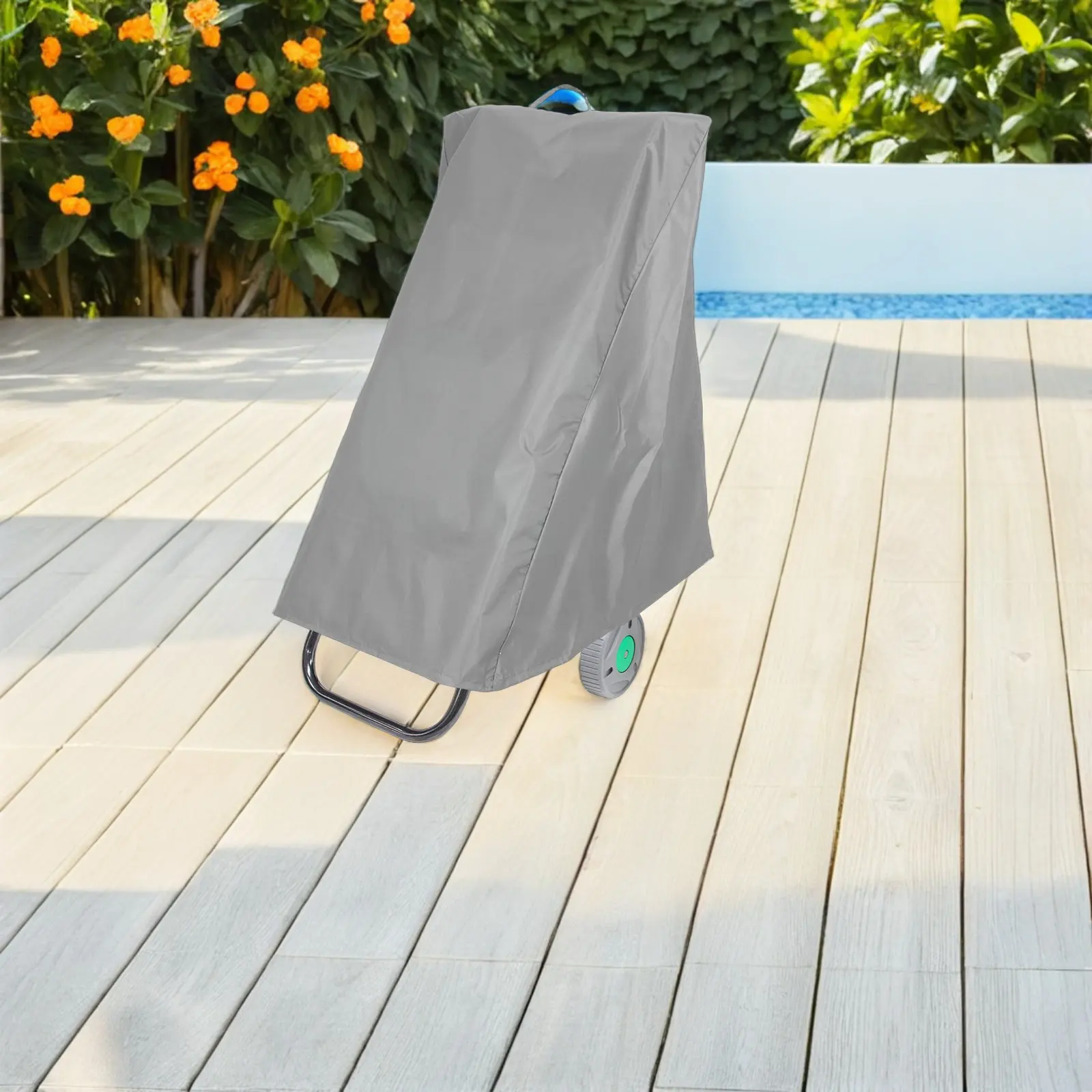 Garden Hose Reel Cover Waterproof Oxford Cloth Outdoor Portable Hose Reel Protector with Drawstring Uv Resistant All Season