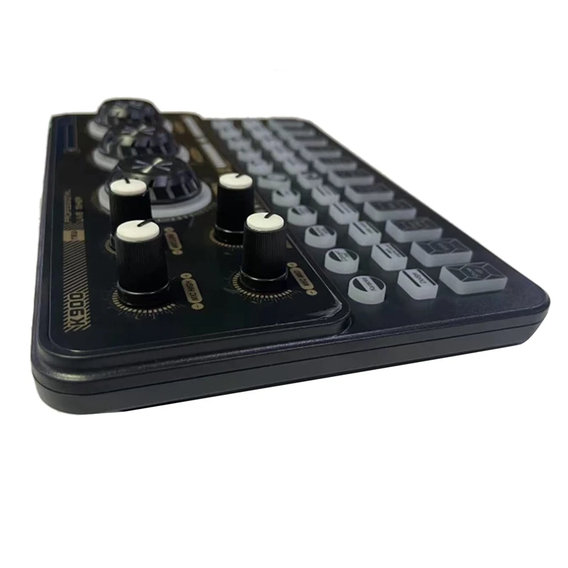 SK900 K900 Mixer Live Equipment Mobile Phone Computer USB External Sound Card Multi-Function Sound Card English Version