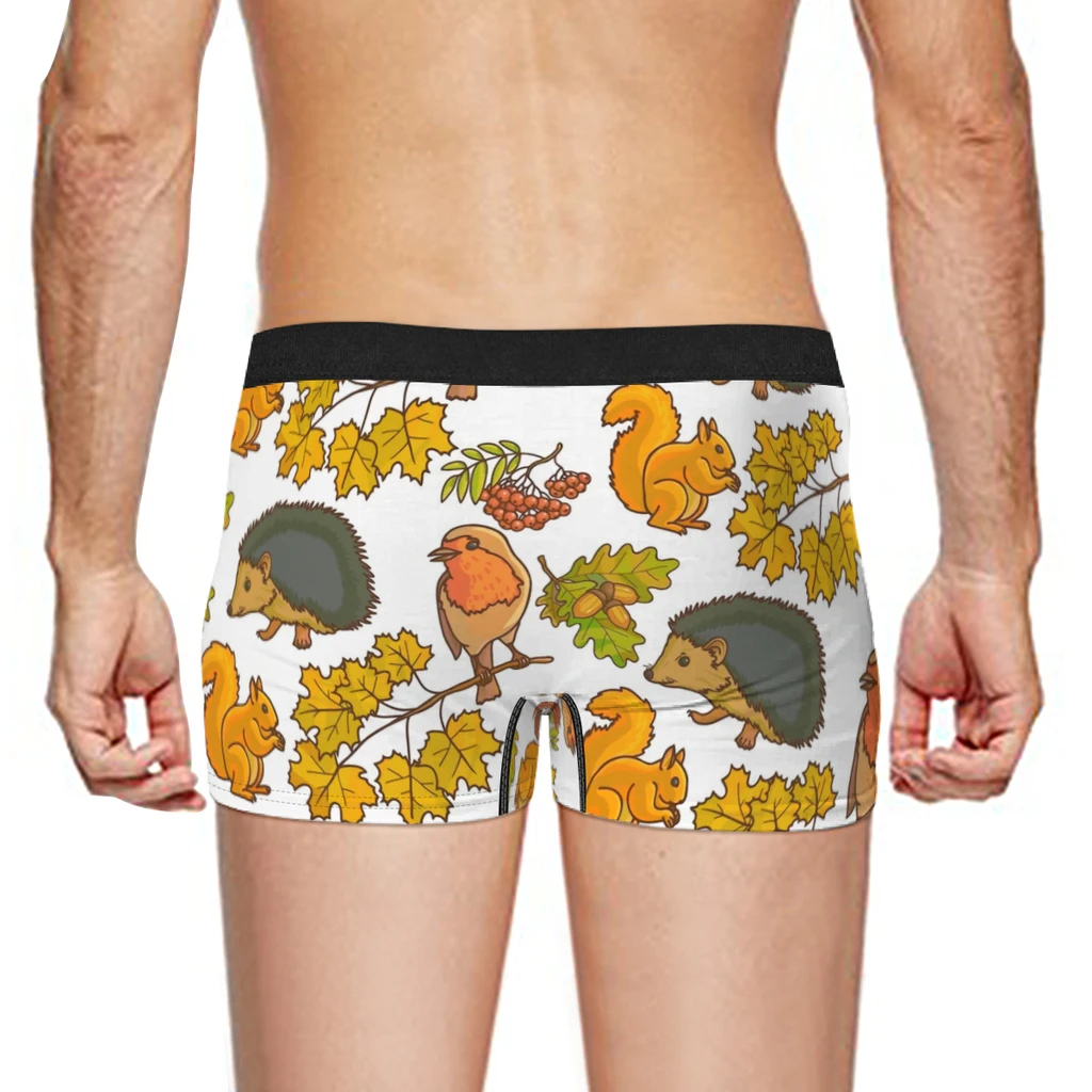 The Squirrel Underpants Homme Panties Men\'s Underwear Ventilate Shorts Boxer Briefs