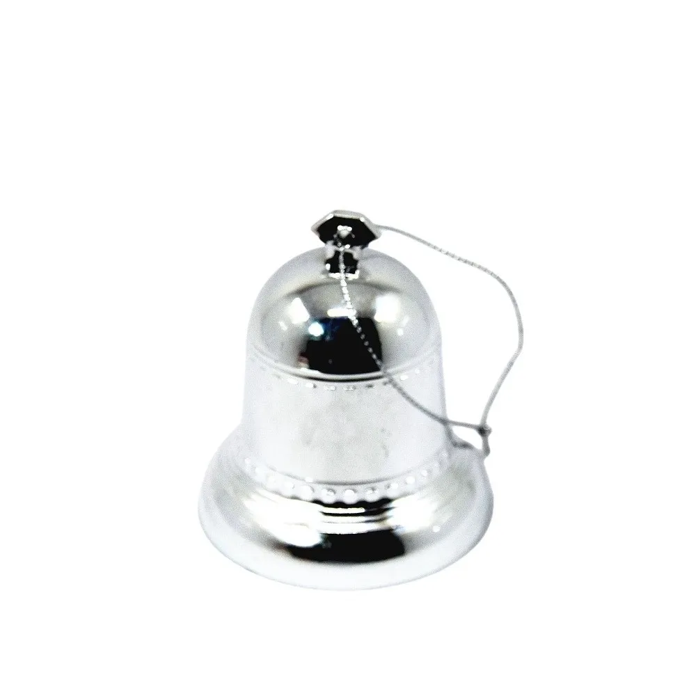 Caja de joyería navideña con campana de Navidad, adorno de árbol de Navidad de boda flocado, muñeco de nieve anticolisión, caja de anillos de Papá Noel