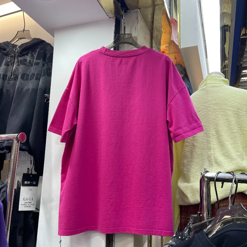 النمط الأوروبي أوائل ربيع 2026 المرأة Y2k تي شيرت جديد الثقيلة نحى الكرتون تنقش فضفاض منتصف طول بلايز البلوفرات #6