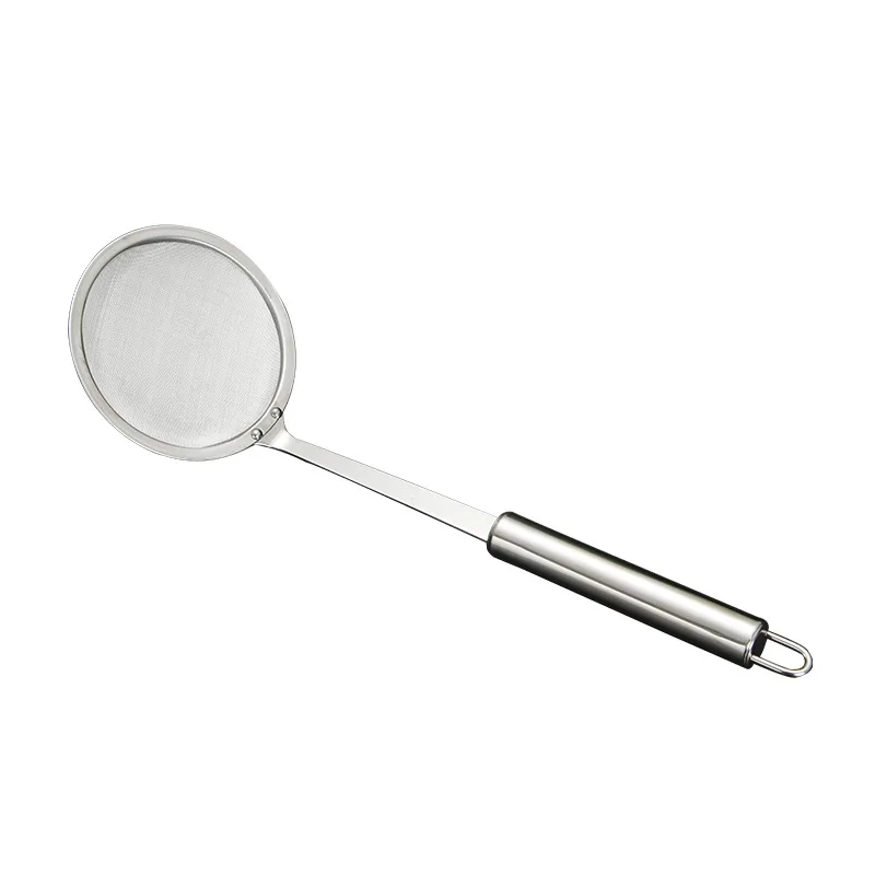 Stainless Steel Colander Domestic Hot Pot Foaming Spoon Oil Residue Spoon Strainer Fried Strainer Drain Ladle Oil Filter