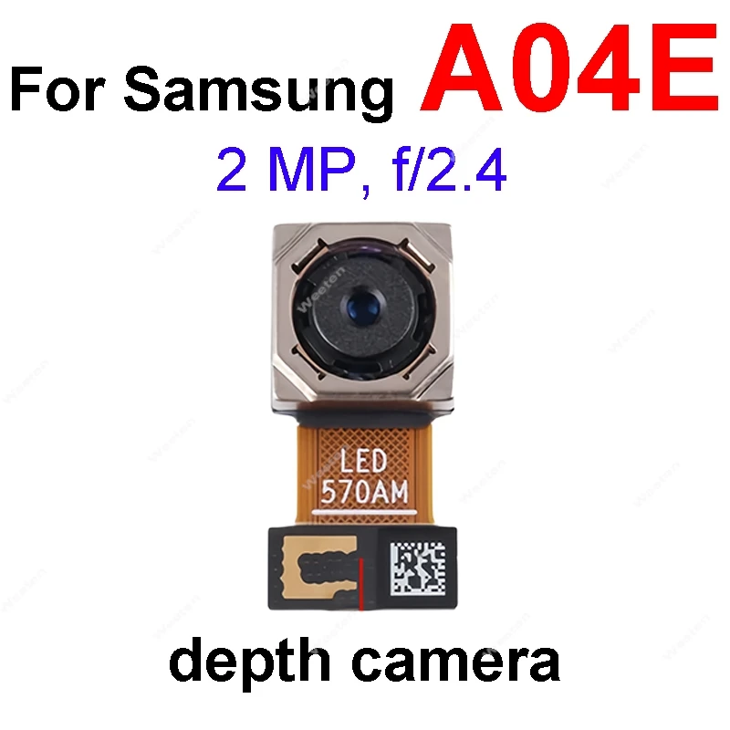 وحدة الكاميرا الخلفية الرئيسية مع كابل مرن لهاتف سامسونج جالاكسي A04 A04E A04S SM-A042F A045F A047F أجزاء الكاميرا الخلفية للكاميرا الأمامية #5