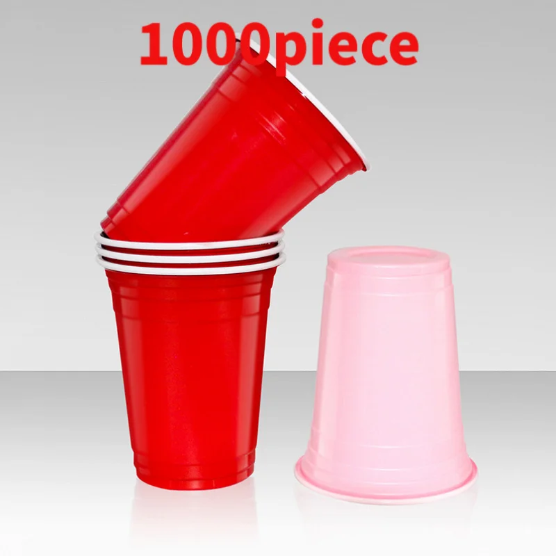 

10 00piece.Custom.Customized Printed red plastic cup Party Essentials 16oz Disposable Plastic Custom red Beer Pong Cup