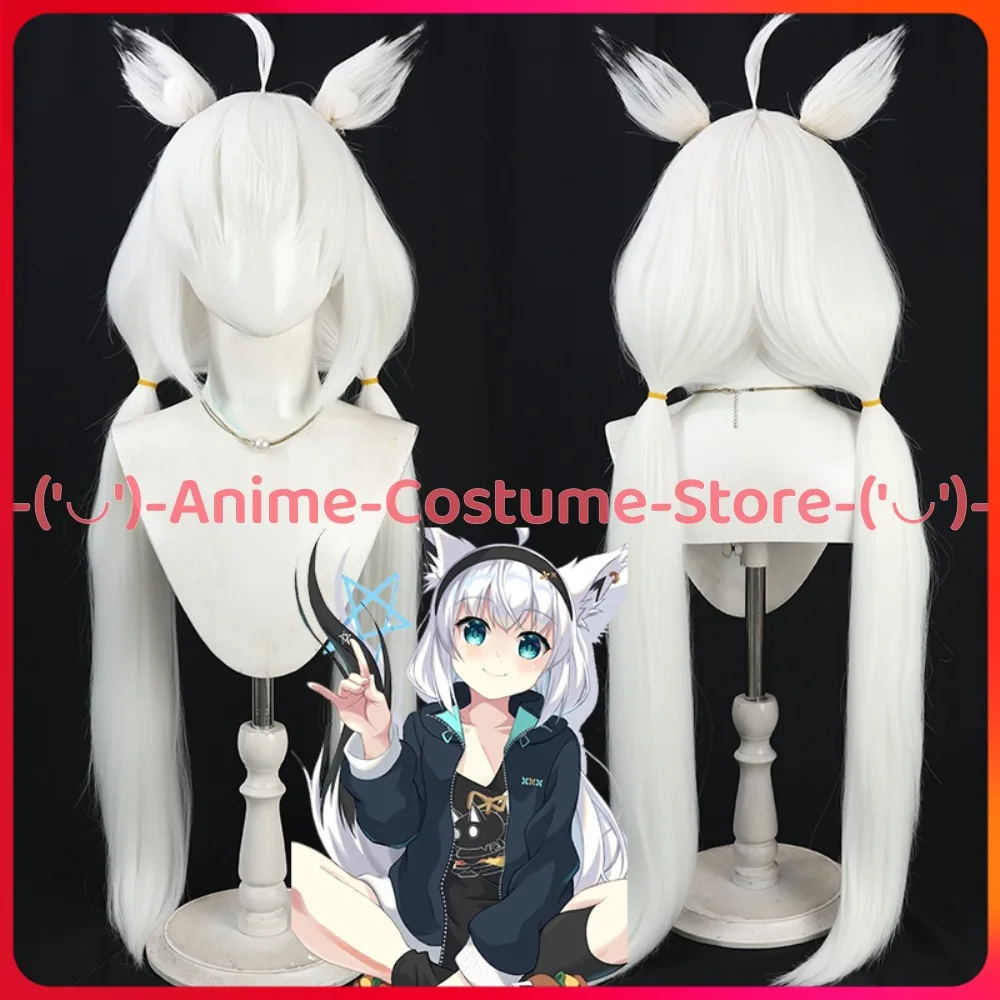 

Hololive VTuber Сираками Фубуки Косплей Парик Аниме Персонаж Хэллоуин Карнавальный Костюм Партии Парики Термостойкие Синтетические Волосы