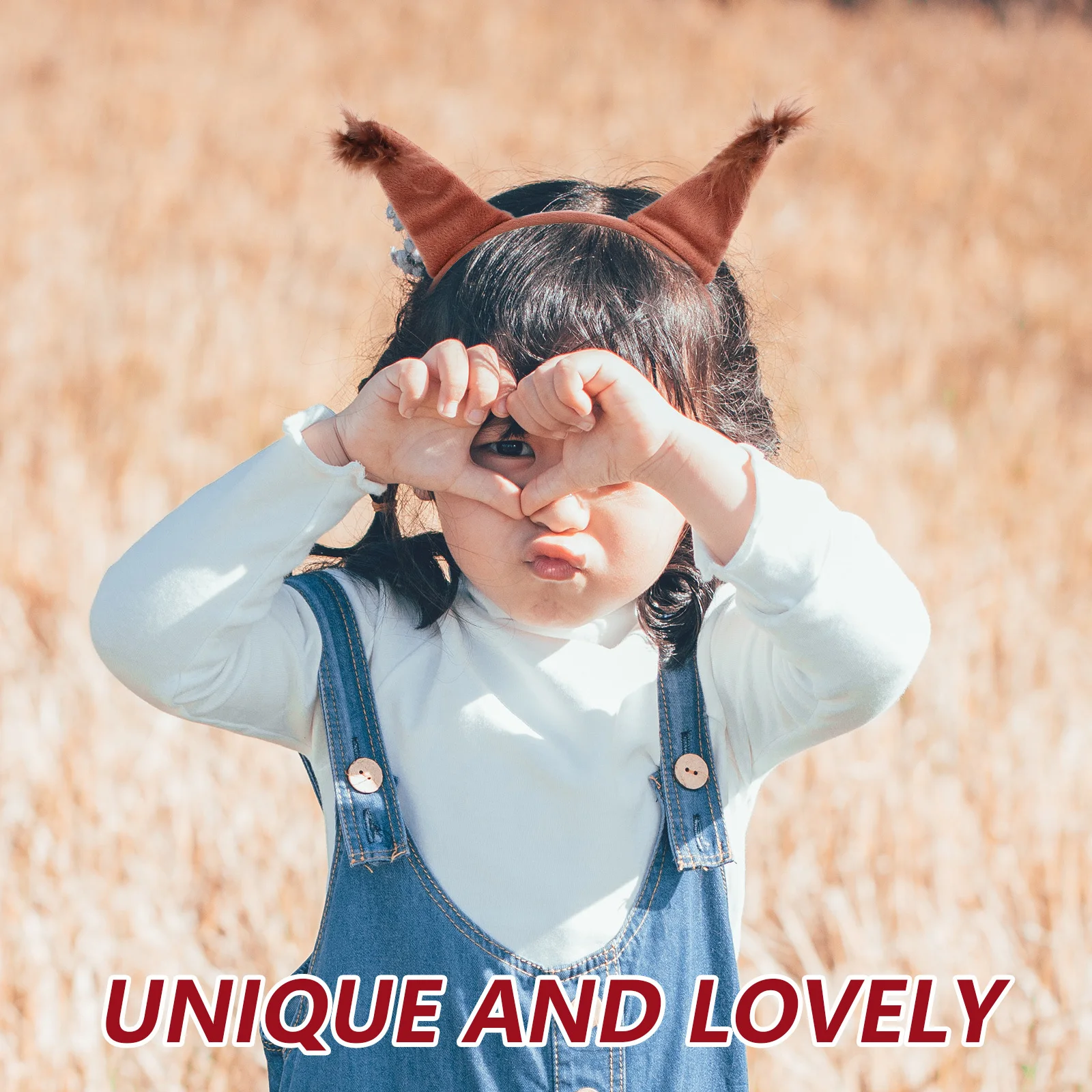 

1 set Squirrel Headb Tail Squirrel Ear Hairb Tail Soft Cosplay Animal Costume Kids Children Party Stage Dress Up