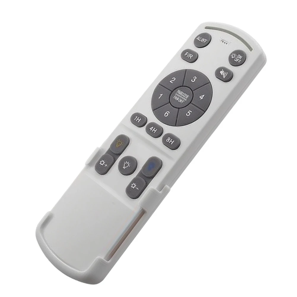 Ceiling Fan Remote Control White PC 14.5cm Handheld Light Controller For Home Bedroom Elegant Design 6 Speeds Timer Function