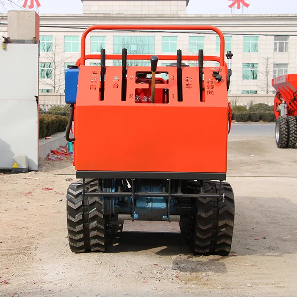 China Auto Loading Crawler Dumper, 1,5 Ton com Steel Wire Rubber Track