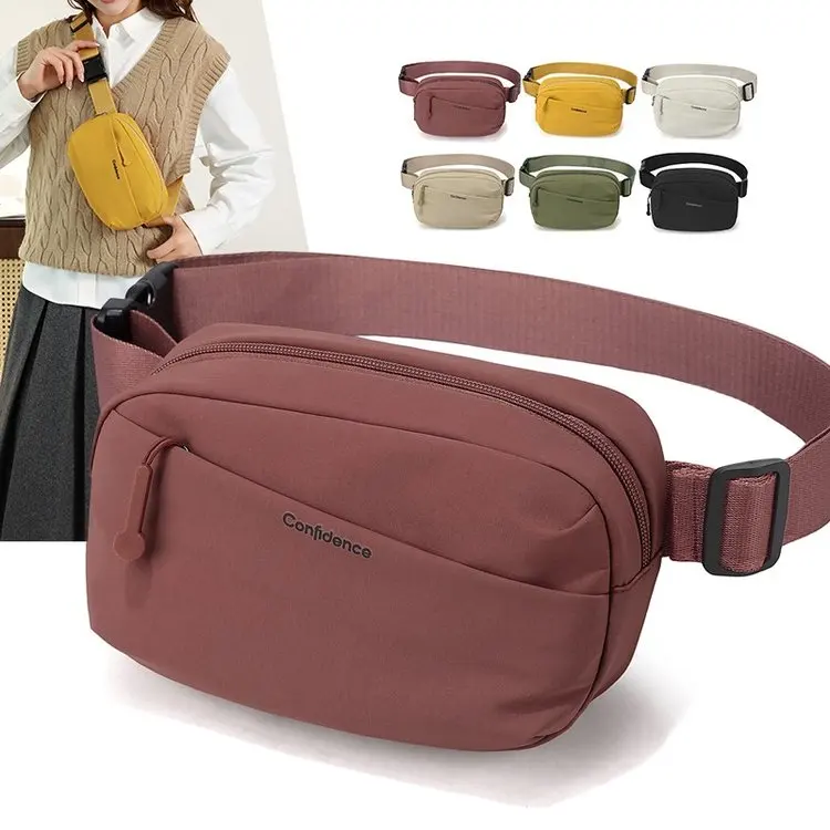 Multifunctional Outdoor Sports Women's Wallet Mobile Phone Crossbody Bag Casual Fashionable Nylon Fabric Backpack