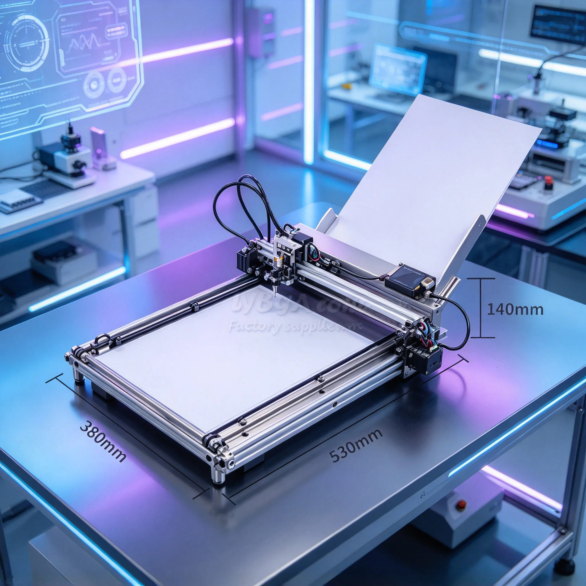 LY A3 Auto Paper Feeding Drawbot, Assembled Corexy Pen Writing Robot, Normal Version Frame Lettering Drawing Plotter Kit