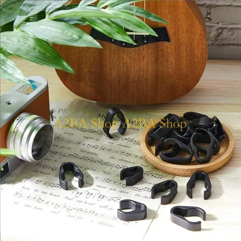 A2BA 10 Units Plastic Mic Cord Holder Grips Sound Cable Clip Buckle For Arranging 15mm 20mm 25mm Round Tubes