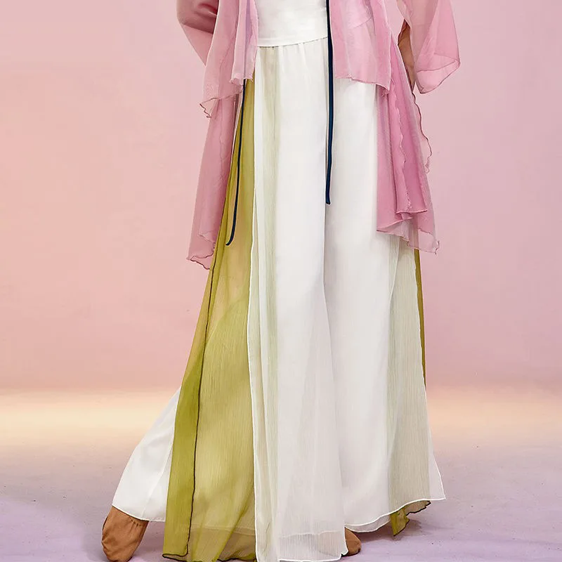 

Classical dance costumes Chinese dance elegant practice pants elegant fairy wide-leg pants ancient style body rhyme practice