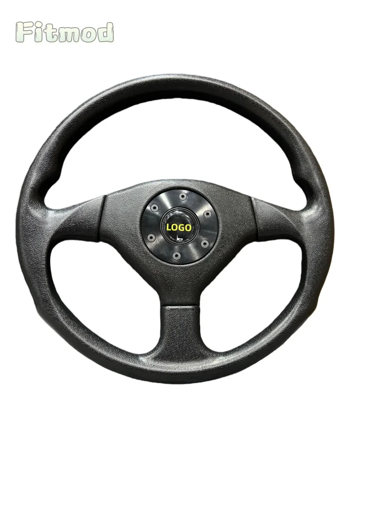 

360mm 14-inch black PU steering wheel for modification, universal steering wheel, racing steering wheel, universal smooth sports