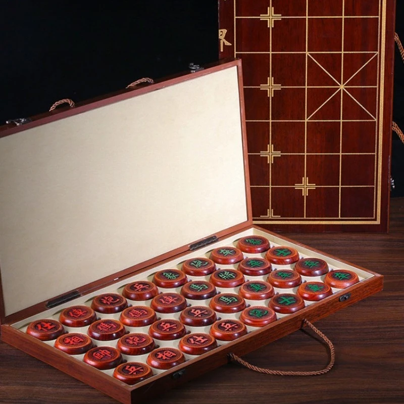 Educational Toys Chinese Chess Wooden Boardgames Portable Chinese Chess Professional Small Gift Conveniente Entertainment Toys