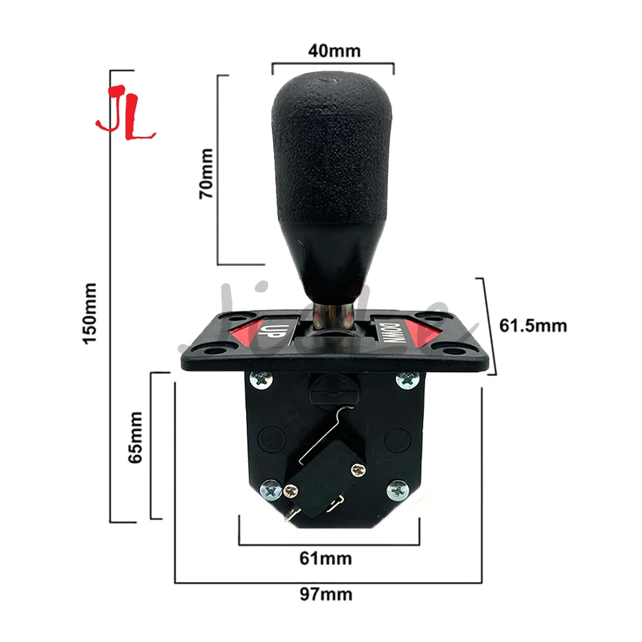 Arcade 2 Gear Shifter Gear, Outrun Arcade Racing Games Accessories, Fit for Initial Need for Speed, Arcade Machine Parts