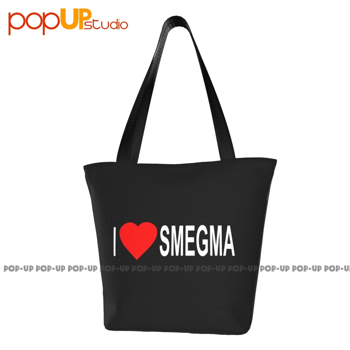 I Love Smegma Funny Jewish Casual Handbags Reusable Shopping Bag Shopper Purses