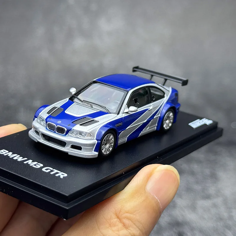 

DCM 1:64 M3 GTR E46 легкосплавный автомобиль, литье под давлением и игрушечный транспорт, модель автомобиля, миниатюрная масштабная модель автомобиля для детей