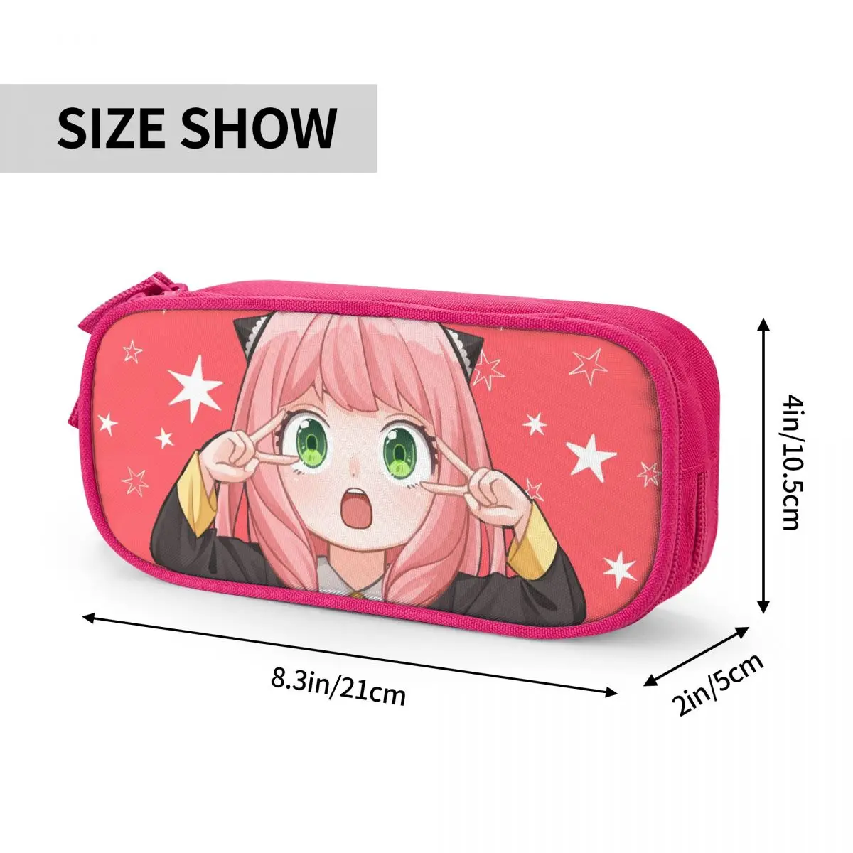 Kotak Pensil Anime Forger Anya Spy X Tempat Pena Keluarga Tas Pensil Siswa Kapasitas Besar Kotak Pensil Kosmetik Perlengkapan Sekolah