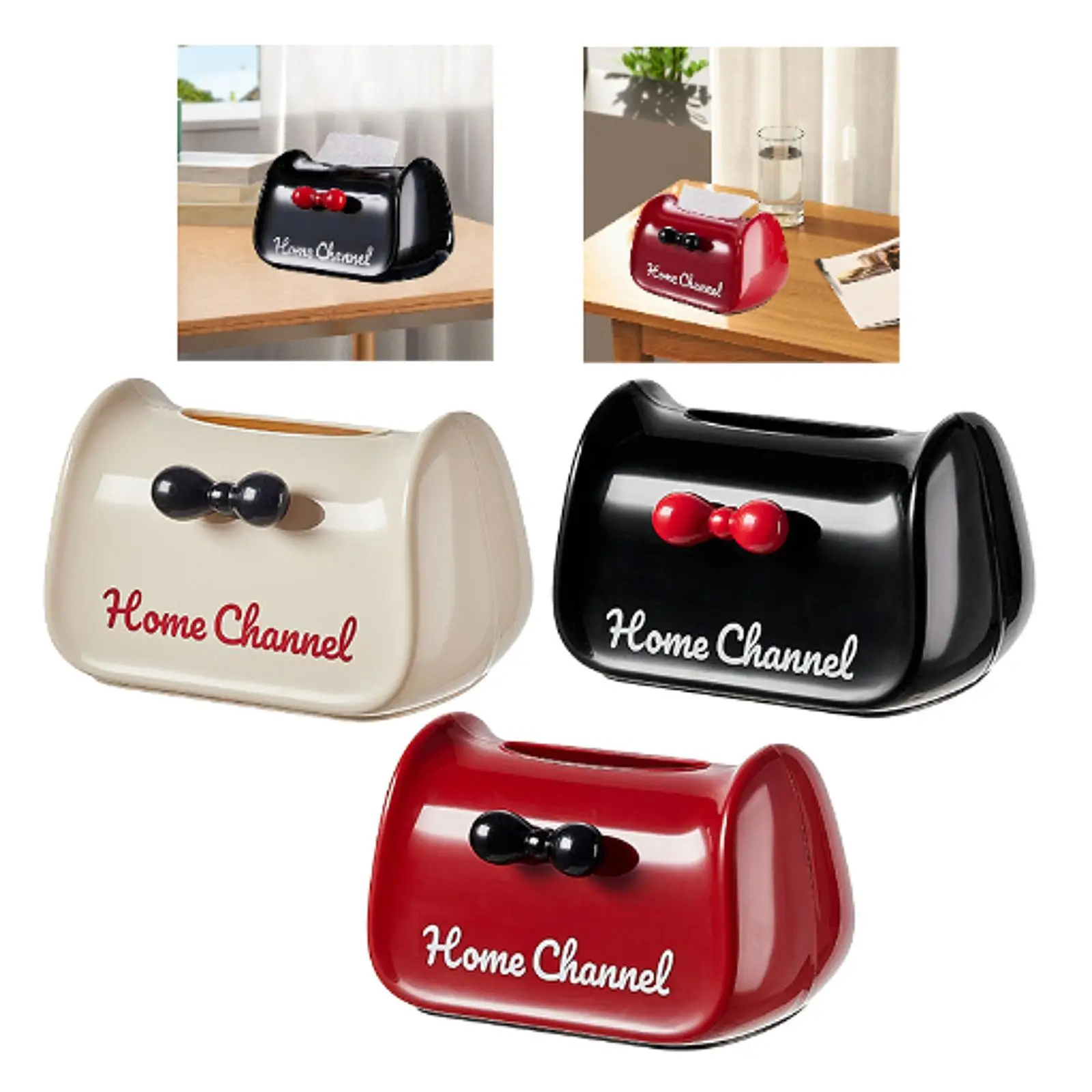Tissue Box Cover Organizer Cute Tissue Holder for Car Bathrooms Night Stand