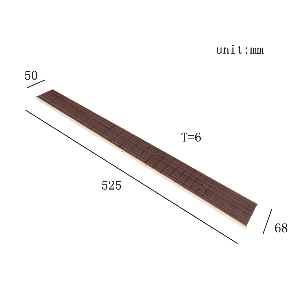 Rosewood Classical Fretboard Marker DIY Fingerboard Blank Plate Sheet