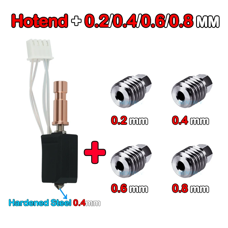 Für Anycubic Kobra S1 Hotend Keramikdüse Kobra S1 Combo Kopf S1C 3D-Drucker 24 V 48 W Schnelle Erwärmung 320 ℃ Zubehör für 3D-Drucker