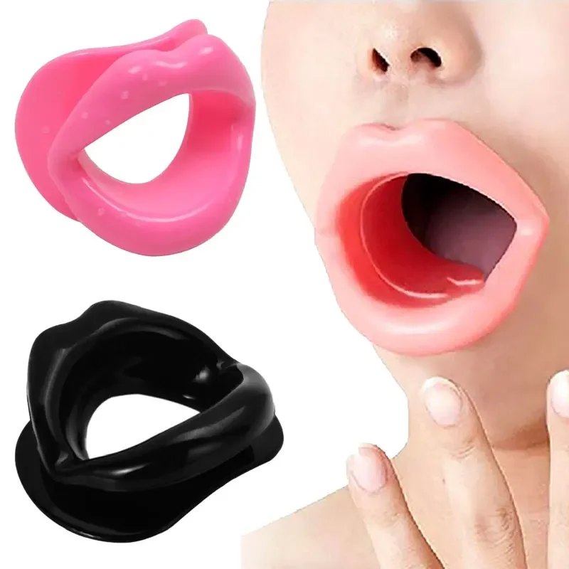 Mouth Massager Exerciser Mouthpiece Face Care Silicone Rubber Face Slimmer Exercise Mouth Piece Muscle Anti Wrinkle Lip Trainer