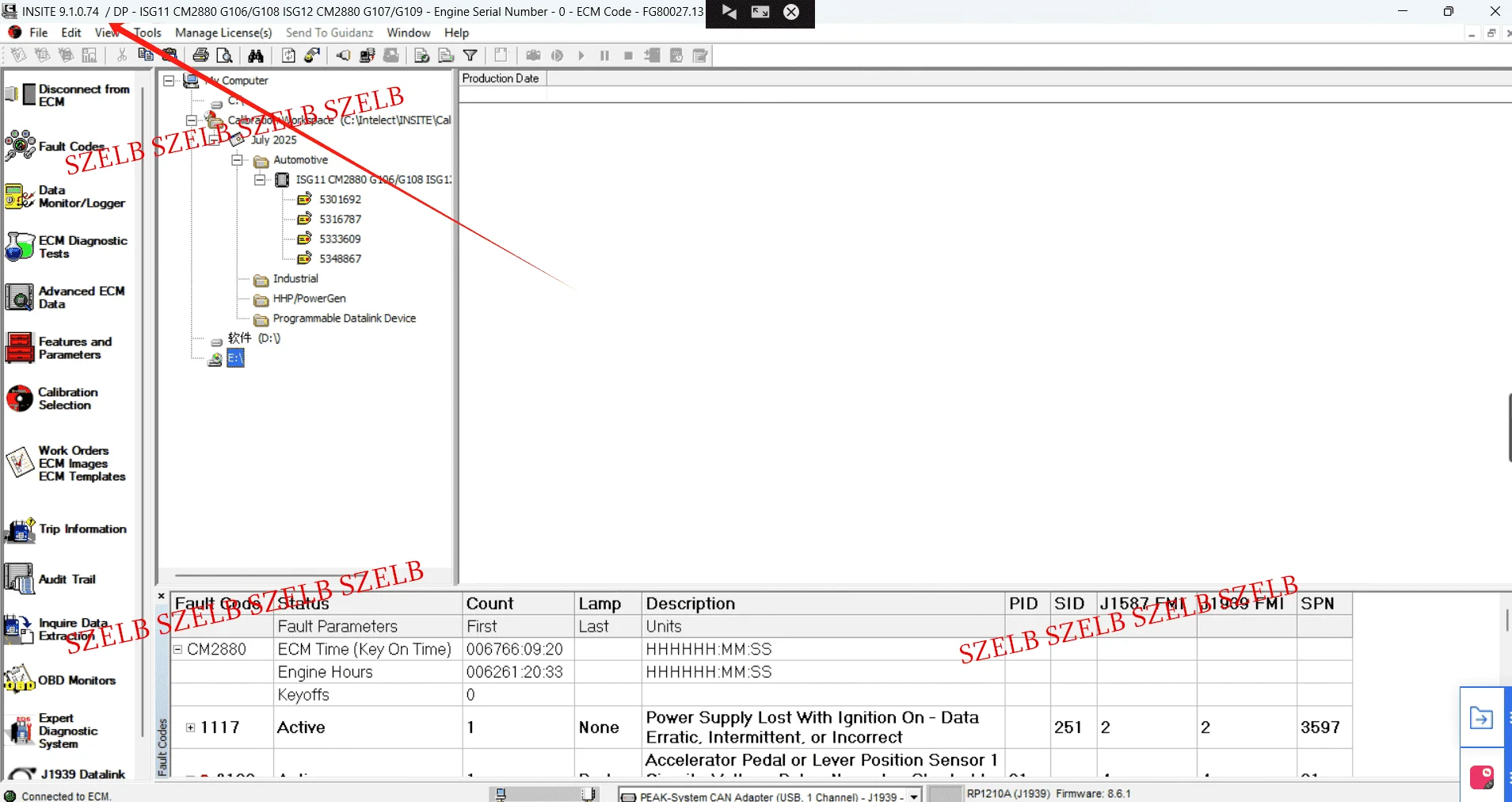 أحدث اختبارات محرك رمز الخطأ لعام 2025 من Cummins Insite 9.1.0 pro +2025 INCAL لبرنامج تشخيص الخدمة الإلكترونية CMS #2