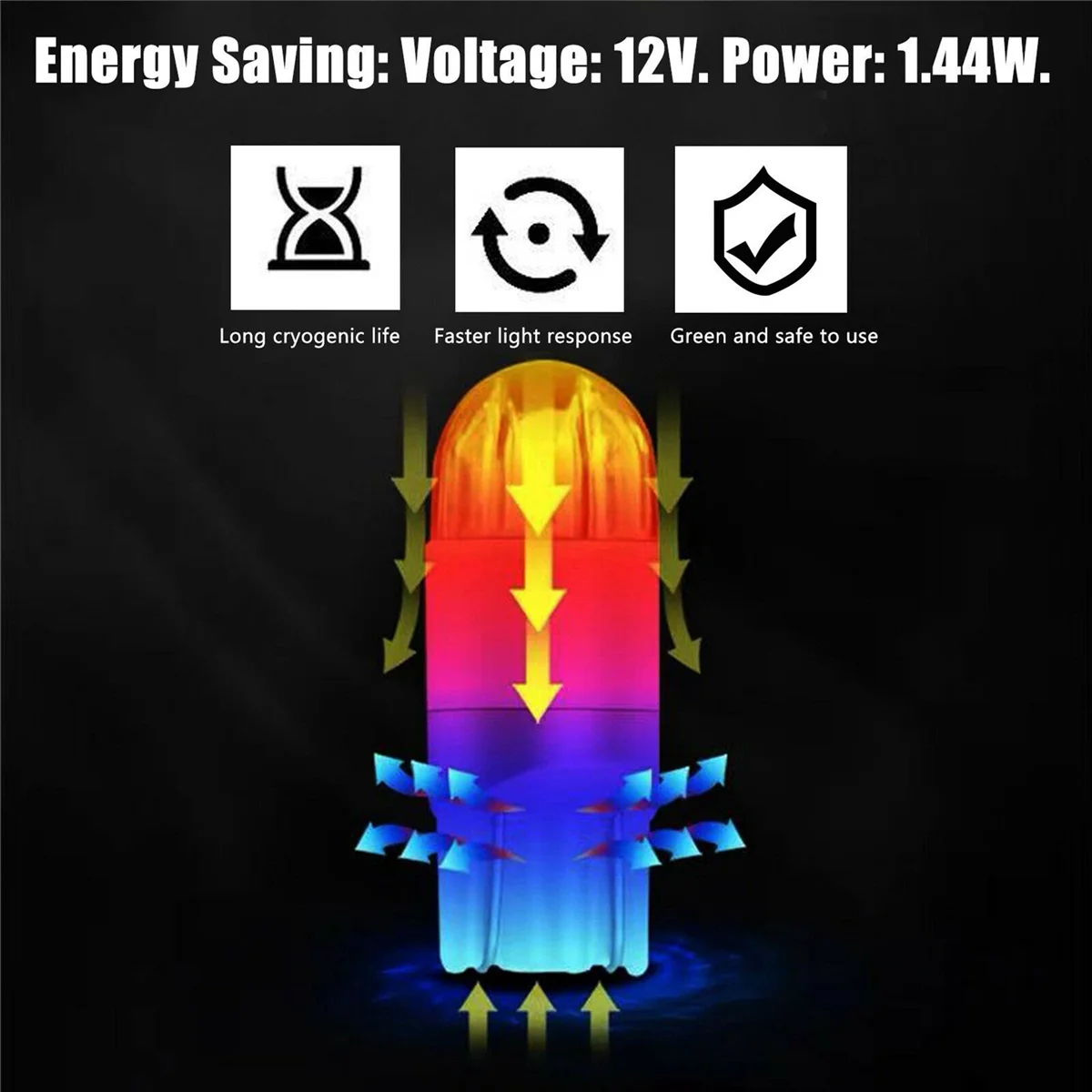 Canbus الأبيض LED ضوء لمبة ، رخصة الجانب ماركر ، 6000K ، T10 ، 168 ، 194 ، W5W ، 10 قطعة