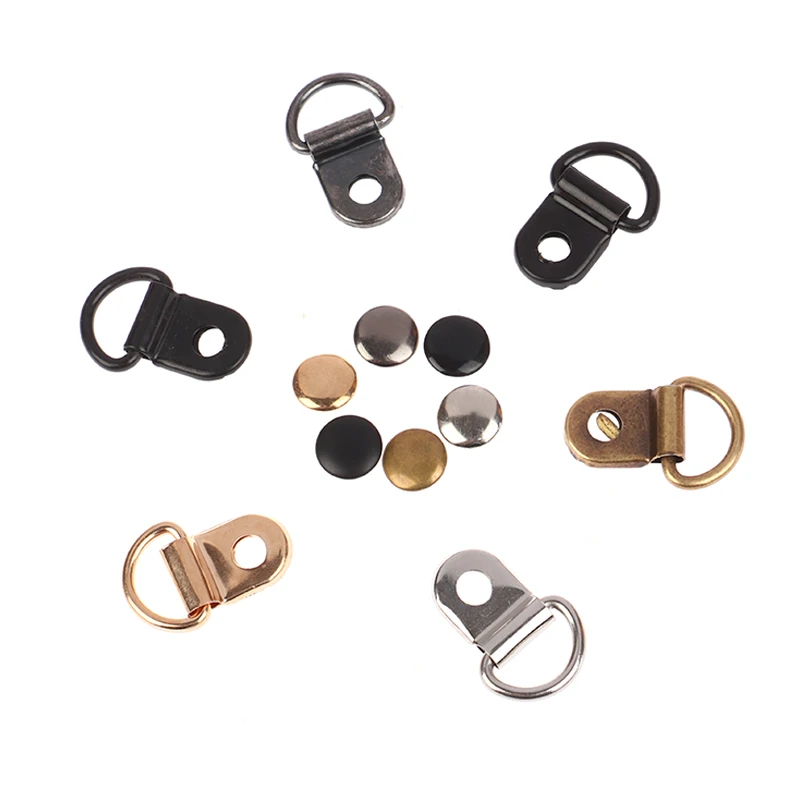 10Sets D Ring Buckle Hiking Climbing Boots Practical Repair Buckles DIY Craft Bags Leather Decorative Accessories