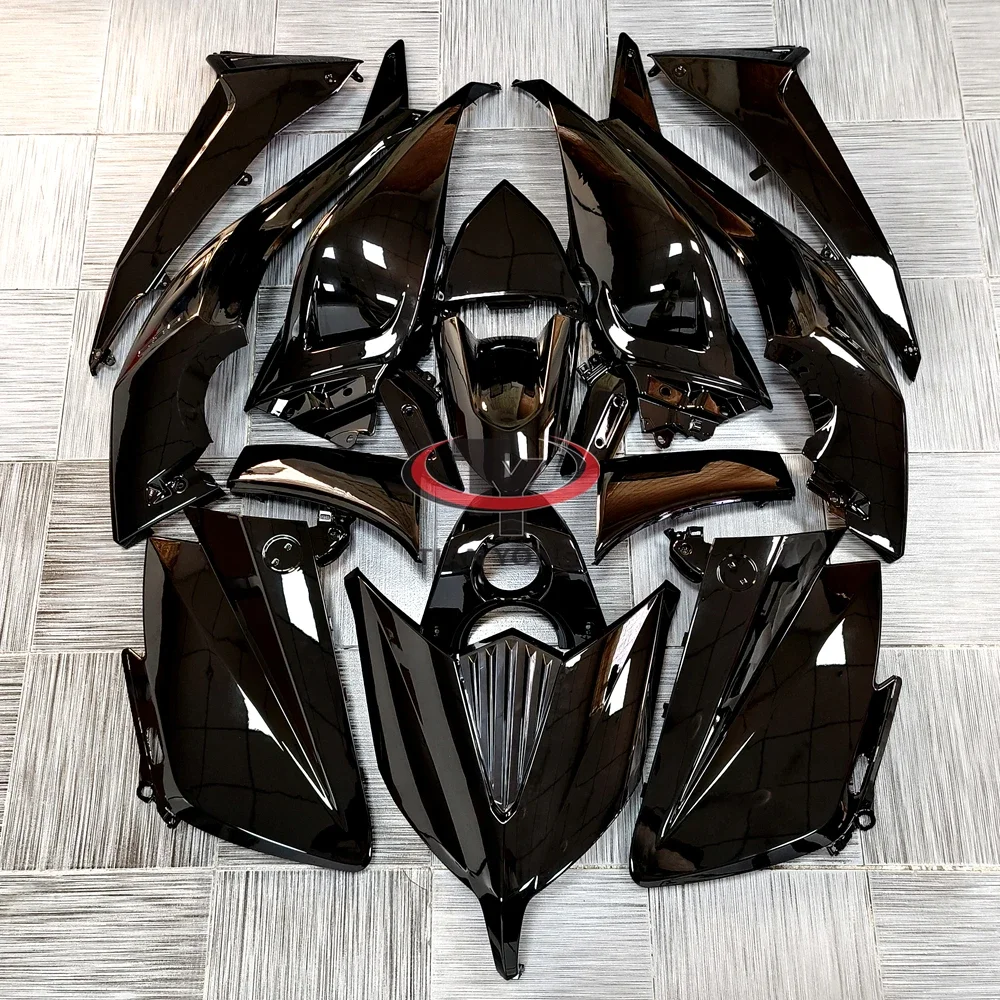 Bright black Motorcycle Components For Yamaha TMAX530 TMAX 530 2015 2016 Full Fairing Kit ABS Injection Bodywork Cowling