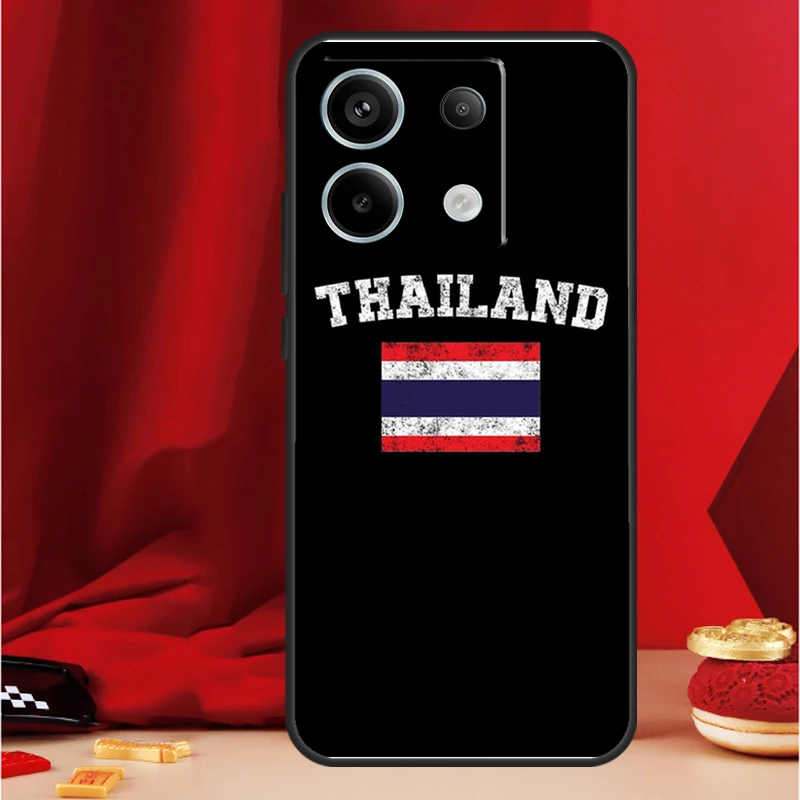 Thailand Flag Map Case For Xiaomi Redmi Note 11 12 13 Pro 8 9 10 Note 12S 11S 10S 9S Redmi 13C 10C 12C Cover