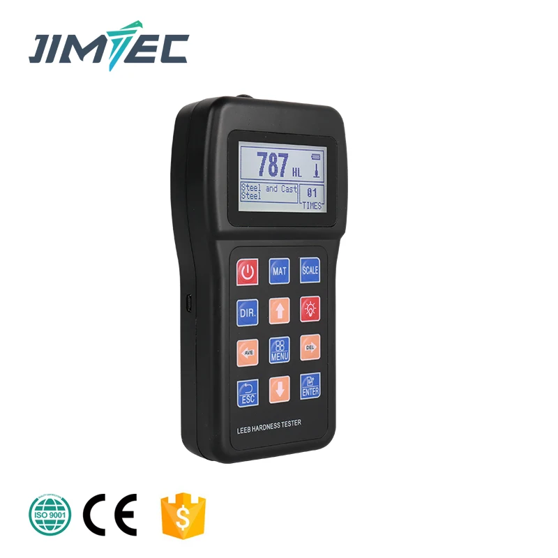 JIMTEC JITAI7100 Portable Digital LCD Display Handheld Durometer Rebound Hardness Tester for Metal & Steel