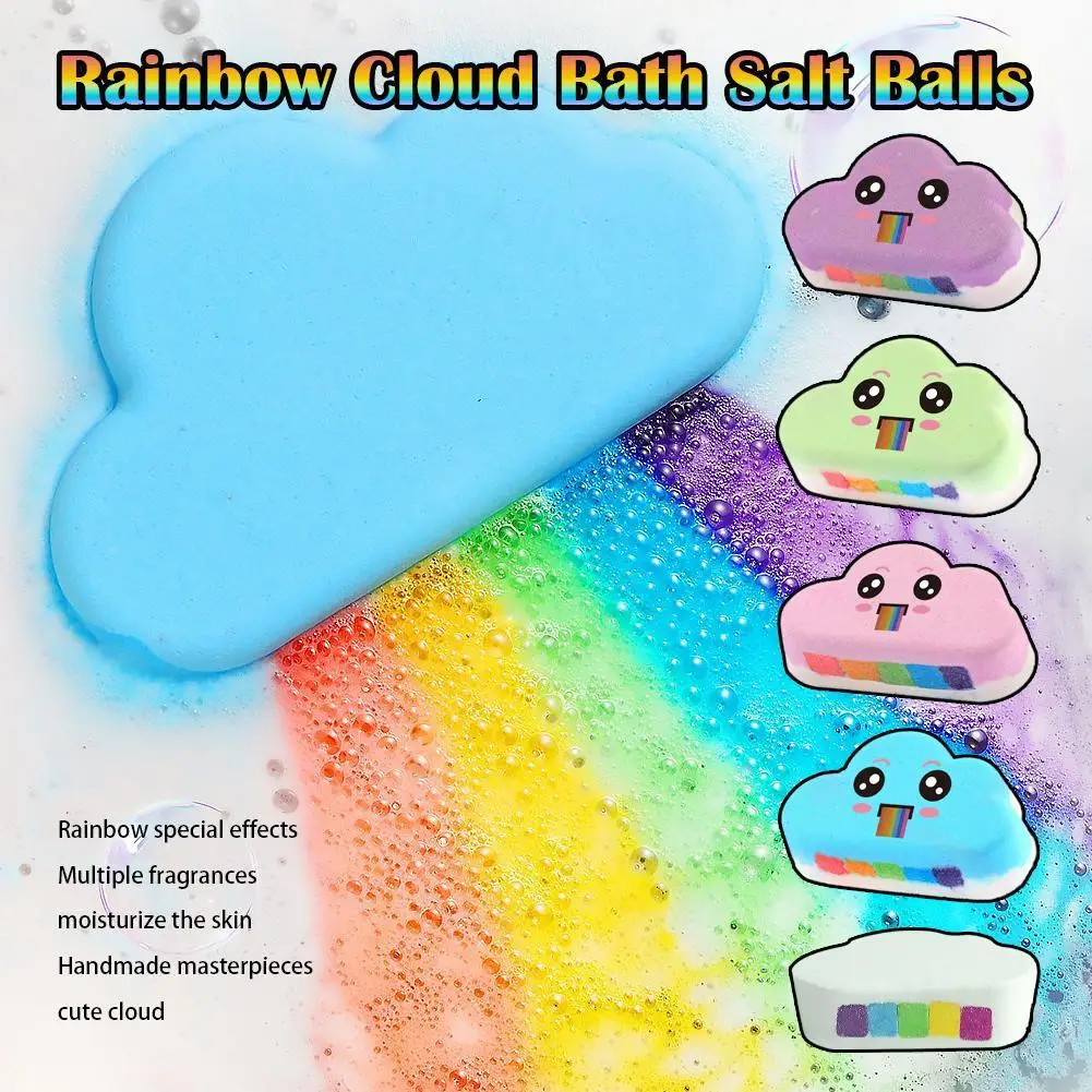 Regenbogen-Badebomben Geschenkset Handgemachte Organische Badebomben für Kinder und Mädchen Perfekt für Schaum- und Spa-Bäder - Ätherische und Duftöle