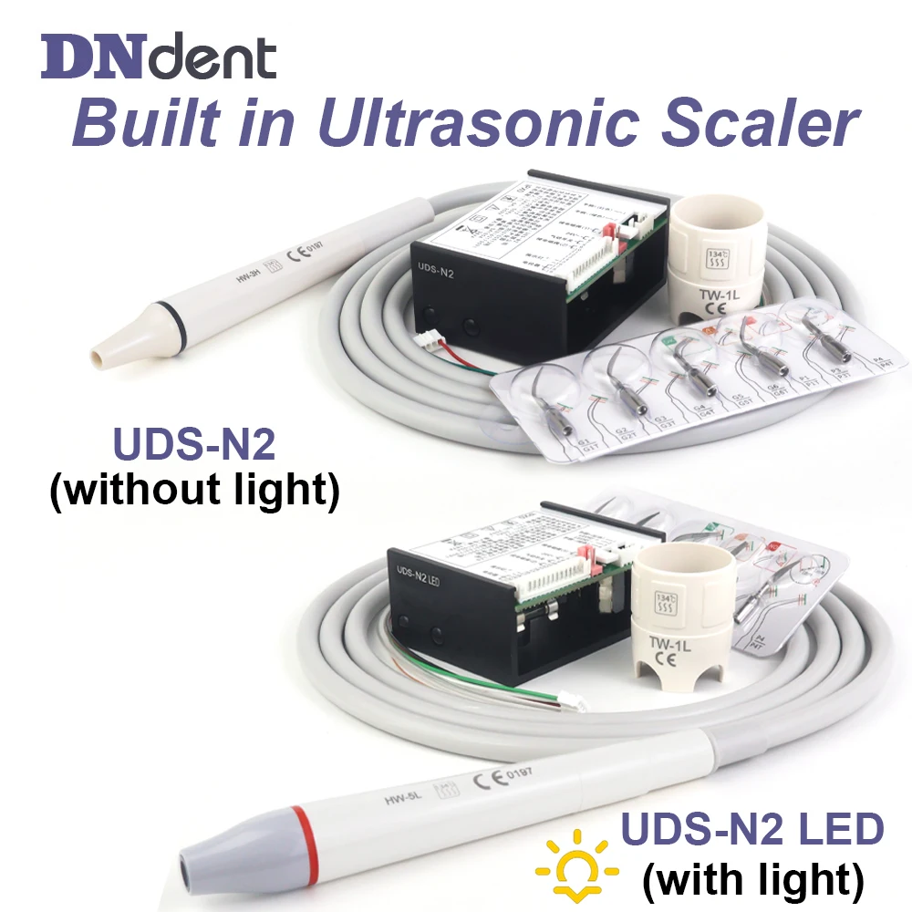 Dental Chair Built‑in Ultrasonic Scaler N2 N2LED Piezo Scaler Detachable Handpiece for Teeth Tartar Calculus Removal Dentistry