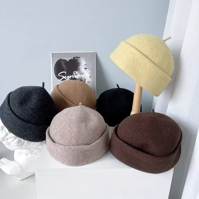 Australia Wool Hat Winter Warm Beanies Casual Short Thread Hip Hop Hat Adult Men Beanie Female Wool Beanie SkullCap Hats Unisex