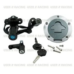 USERX Universal Motorcycle Modified parts Fuel tank cover lock Oil Door lock aluminum alloy For Yamaha YZF R3 RH07 RH12