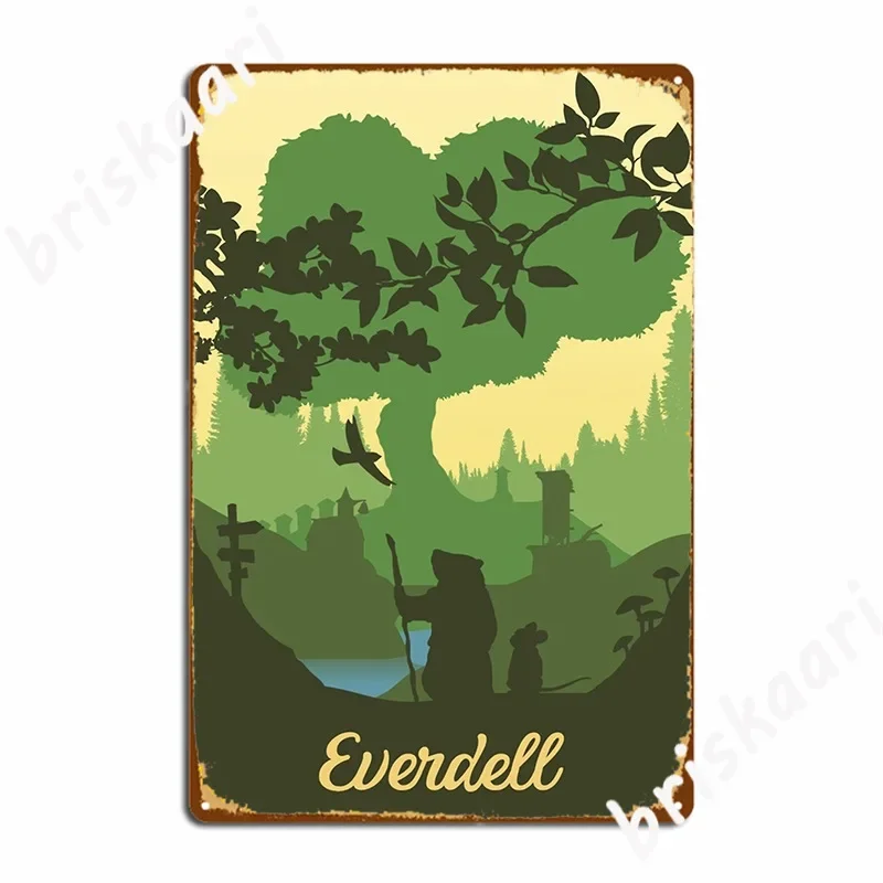 Everdell Board Game Gaming Art Metal Sign Wall Decor Pub Garage Printing Cinema Garage Tin Sign Poster