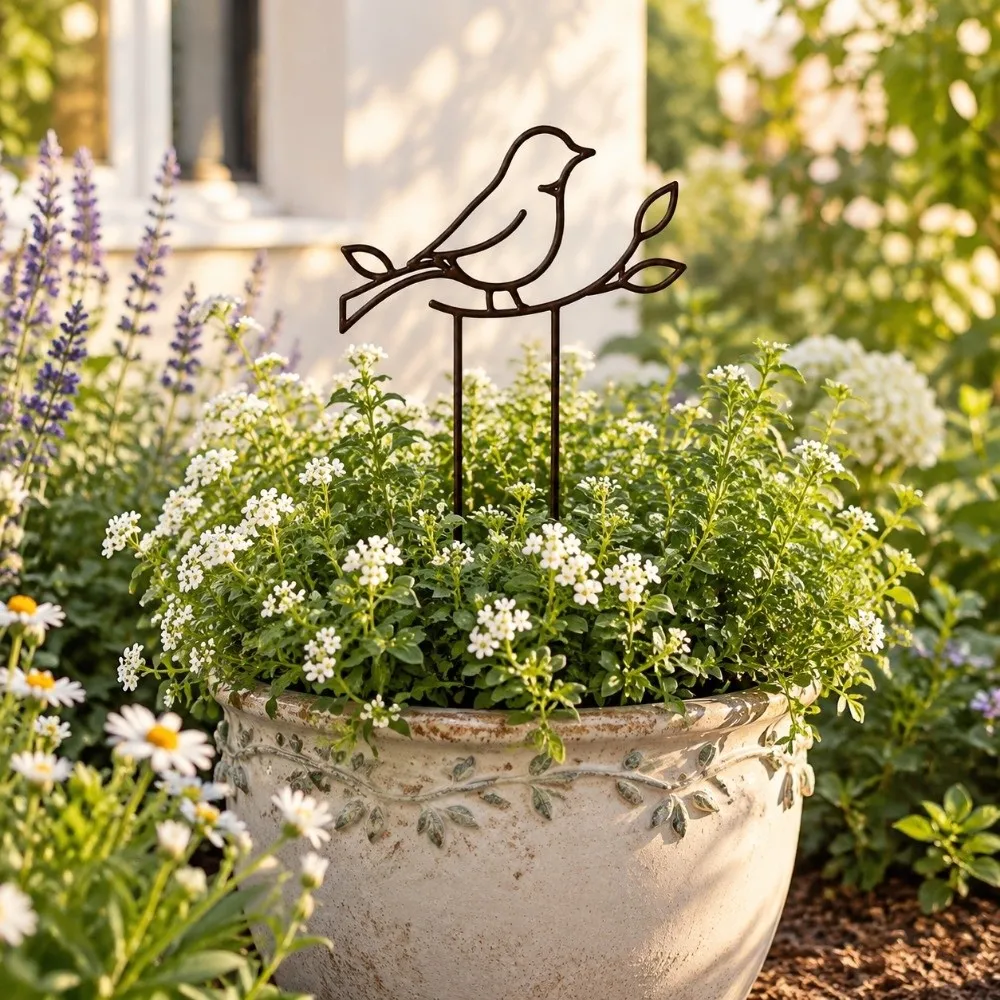 Hollow Out Butterfly Plant Stand Weather Resistance Reindeer Plant Climbing Trellis Strong Load Bearing