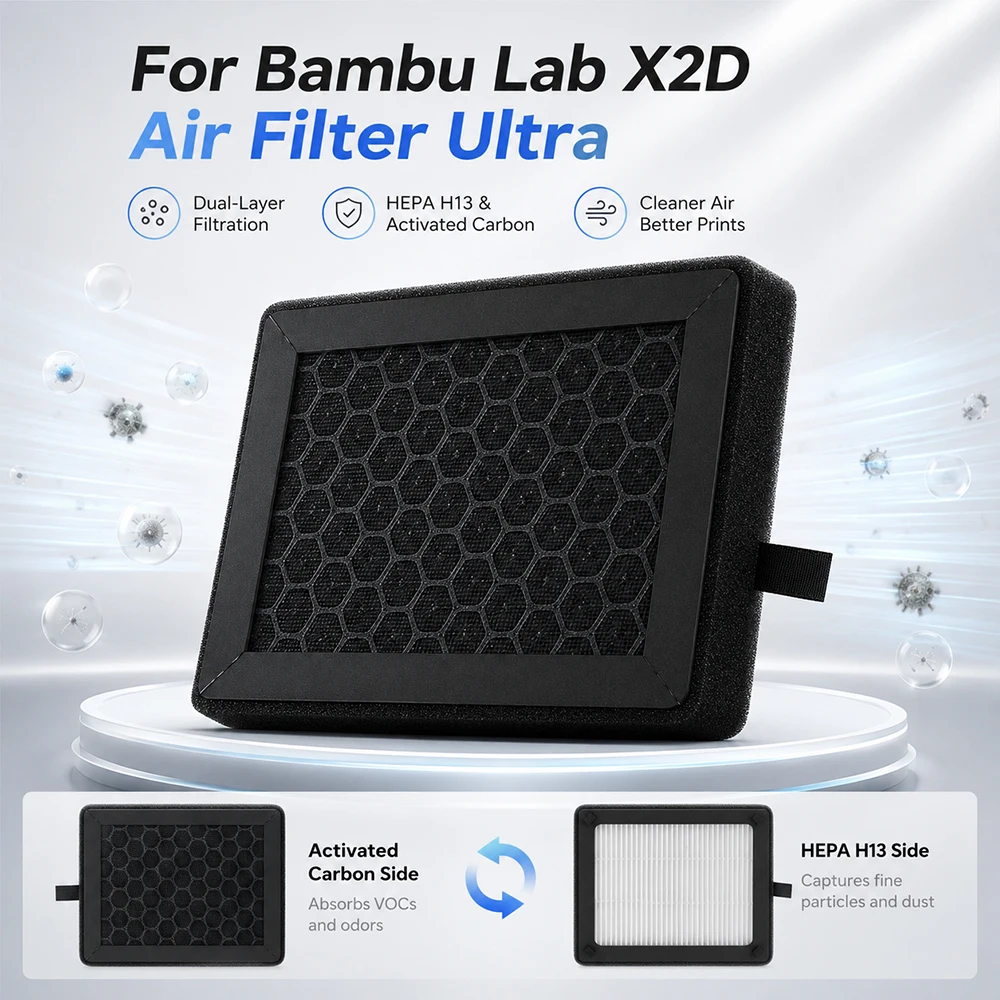 �y�Z�[�����zBambu Lab X2D �G�A�t�B���^�[�� HEPA H13 �����Y�N���[�i�[��C����肫�ꂢ�ɂ��� X2D 3D �v�����^���i�p