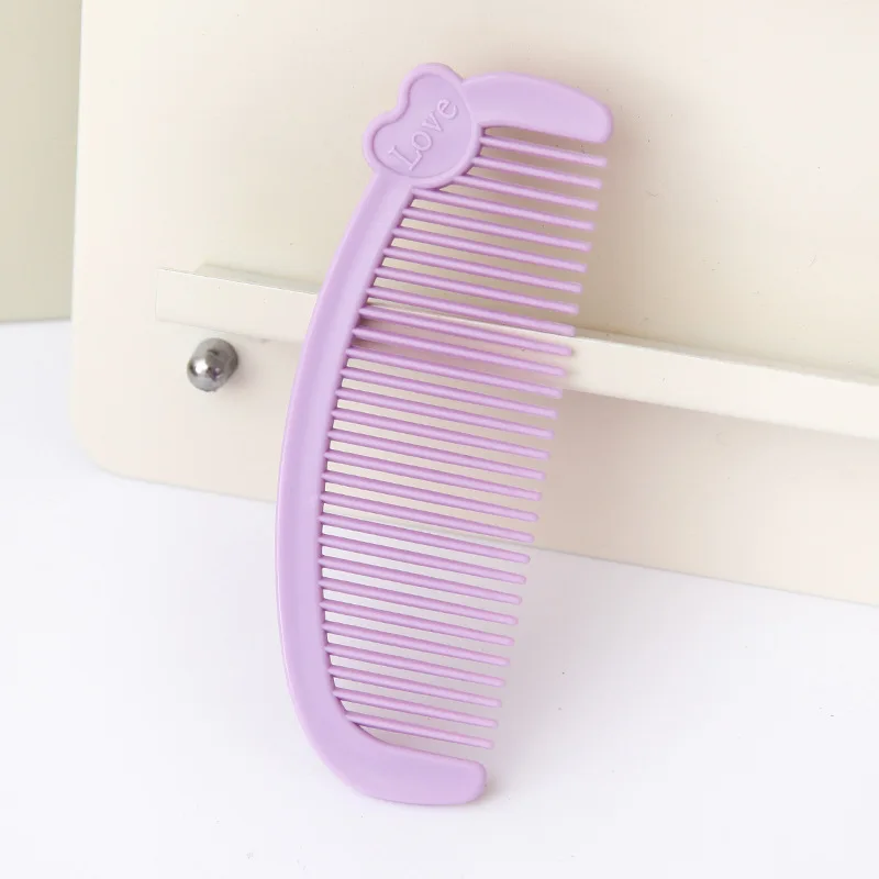 

Cute Student Portable Hair Comb for Home Use Women Hair Comb Straight Hair Comb Cartoon Love Mini Comb