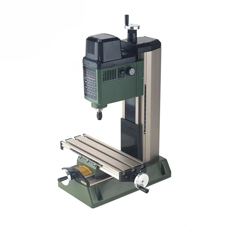 Milling Machine MF70 Bench Driller Woodworking Lathe with Optional Dividing Head Chuck Tungsten Steel Cutter Bits Vise