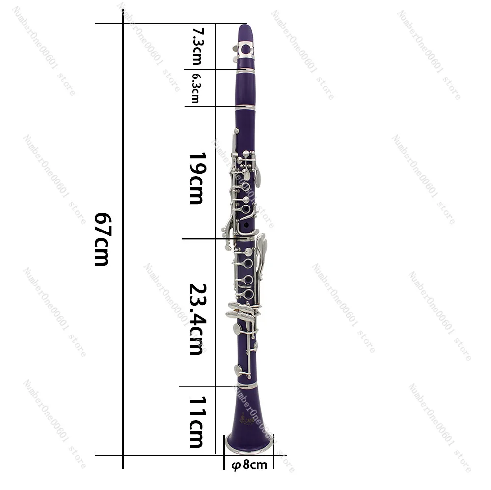 Clarinet B Flat 17 Key Bakelite Clarinet Student Adult Grading Instrument Clarinet Set