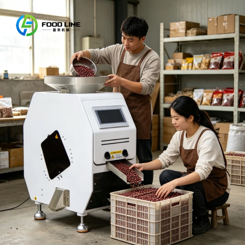 Customized Q16 Small Coffee Sorter High Precision Roasted Coffee Bean Color Sorting Machine Optical Coffee Color Sorter