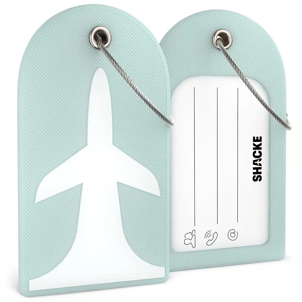 

Luggage Tag 2pcs Premium ID Card for Travel Luggage & Suitcase (Sky Mist)