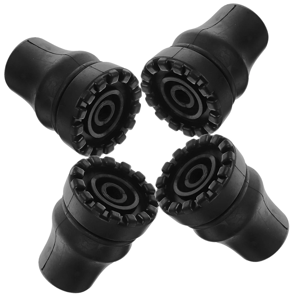 

4 Pcs Anti Slip Crutch Tip Cane Heavy Duty PVC Walking Stick Tips Replacement Non Slip Mat For Walking Poles Accessories Durable