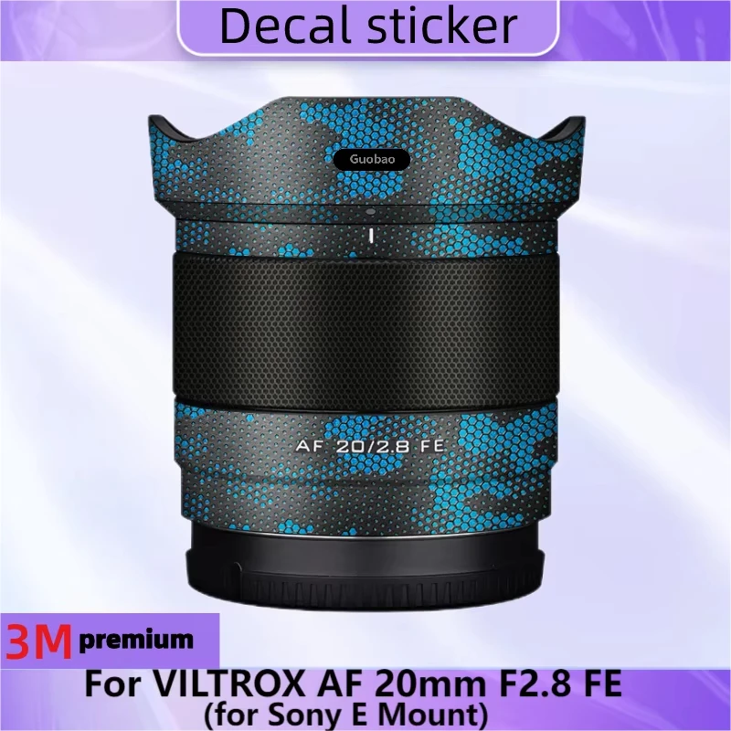 

For VILTROX AF 20mm F2.8 FE (For Sony E Mount) Lens Sticker Protective Skin Decal Vinyl Wrap Film Anti-Scratch Protector Coat