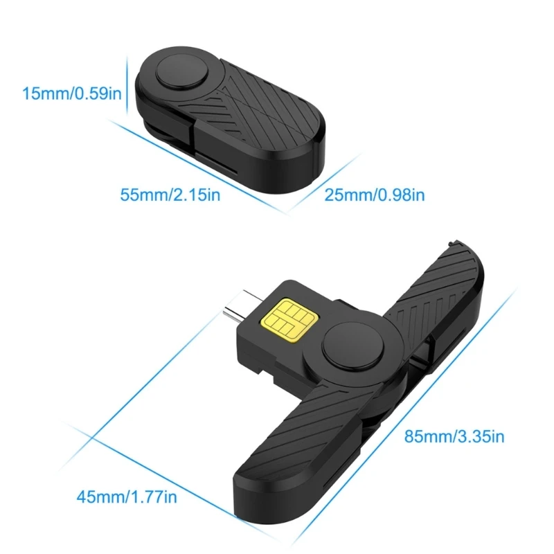 Type-C Common Access Tax Card Reader For Computer Laptop