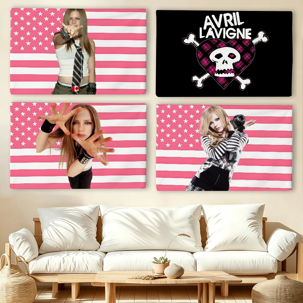 Singer A-Avril Lavigne flag For Living Room Home Dorm Decor Wall Outdoor Camping Party Banner Gifts