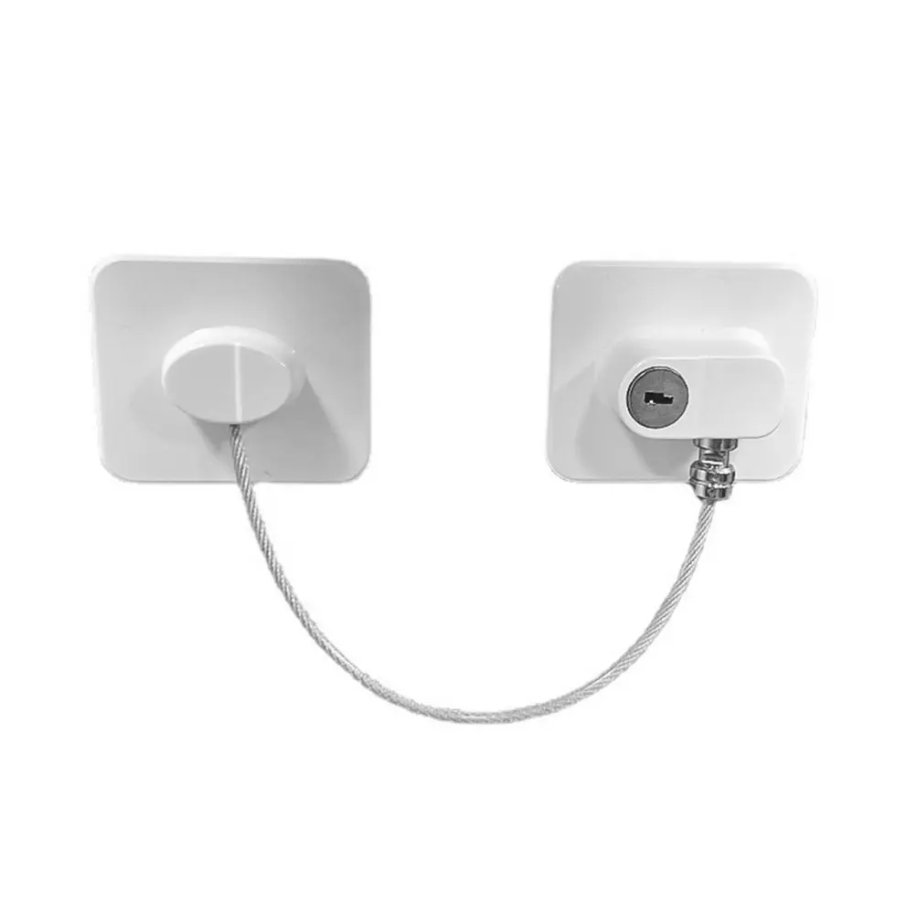 

Magnetic Cabinet Locks FQ3 Square White Sticker Install Remove Durable Refrigerator Window Door Locks Kids Proof Home